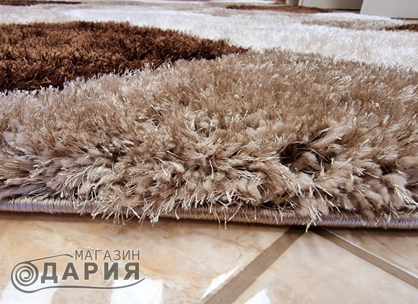 Тъкан килим 3D SHAGGY GRANDE 720 brown n